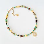 Fashion, accesorii si bijuterii - Femei - Bijuterii femei - Coliere femei - Colier oțel Heliophilia, oțel inoxidabil, 38 cm, multicolor, 333ORN1213 - Infinity.ro