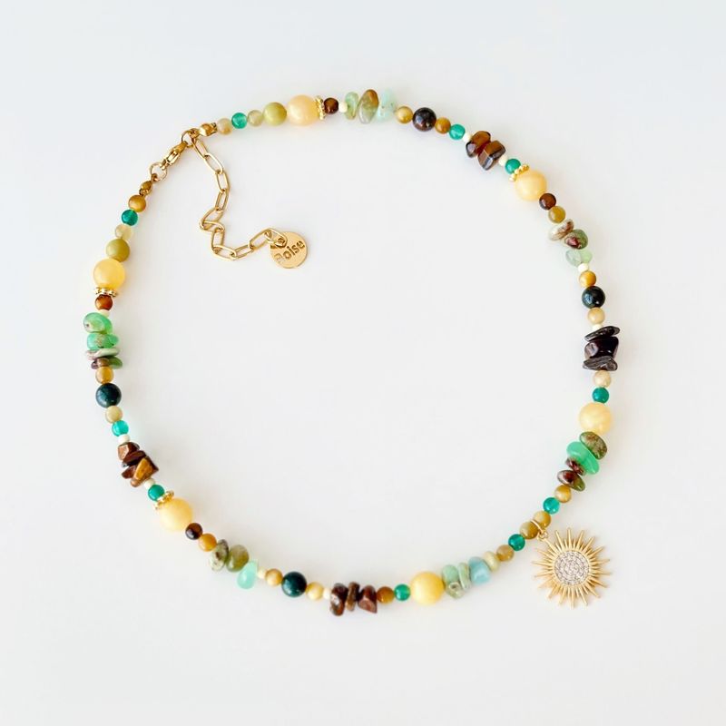 Fashion, accesorii si bijuterii - Femei - Bijuterii femei - Coliere femei - Colier oțel Heliophilia, oțel inoxidabil, 38 cm, multicolor, 333ORN1213 - Infinity.ro