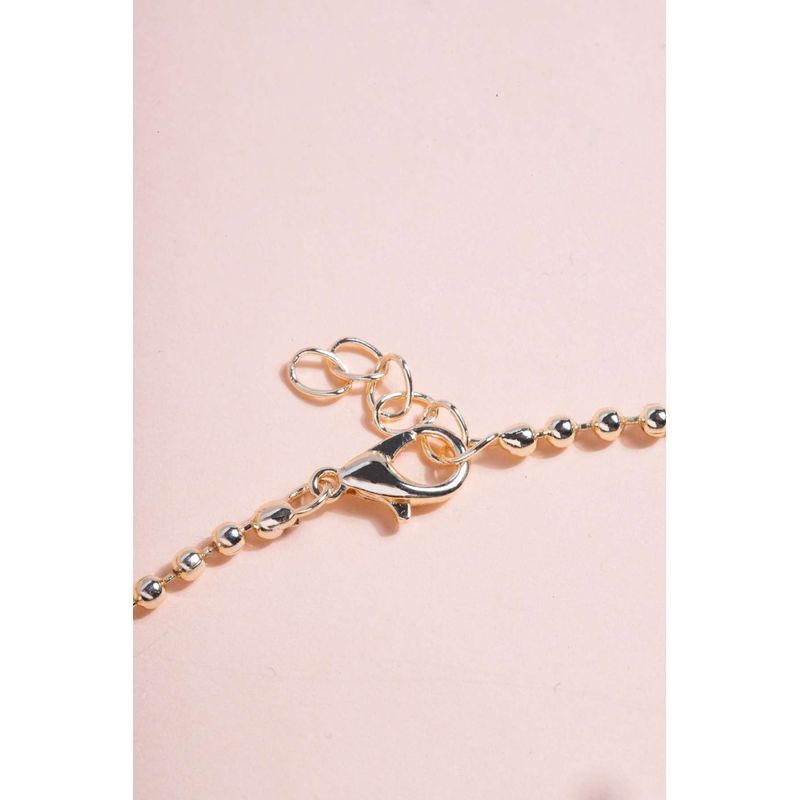 Fashion, accesorii si bijuterii - Femei - Bijuterii femei - Coliere femei - Set colier/brățară metal Heliophilia, metal, auriu, 410ELK1786 - Infinity.ro