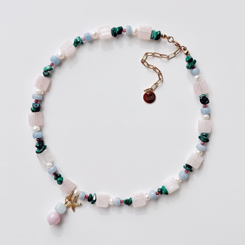 Fashion, accesorii si bijuterii - Femei - Bijuterii femei - Coliere femei - Colier oțel Heliophilia, oțel inoxidabil, 36 cm, multicolor, 333ORN1218 - Infinity.ro