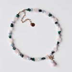 Fashion, accesorii si bijuterii - Femei - Bijuterii femei - Coliere femei - Colier oțel Heliophilia, oțel inoxidabil, 36 cm, multicolor, 333ORN1218 - Infinity.ro