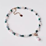 Fashion, accesorii si bijuterii - Femei - Bijuterii femei - Coliere femei - Colier oțel Heliophilia, oțel inoxidabil, 36 cm, multicolor, 333ORN1218 - Infinity.ro