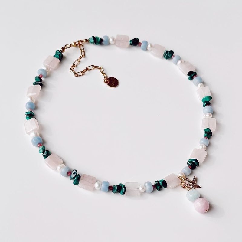 Fashion, accesorii si bijuterii - Femei - Bijuterii femei - Coliere femei - Colier oțel Heliophilia, oțel inoxidabil, 36 cm, multicolor, 333ORN1218 - Infinity.ro