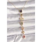 Fashion, accesorii si bijuterii - Femei - Bijuterii femei - Coliere femei - Colier Heliophilia, alamă, 45 cm, auriu, 511AUR1667 - Infinity.ro