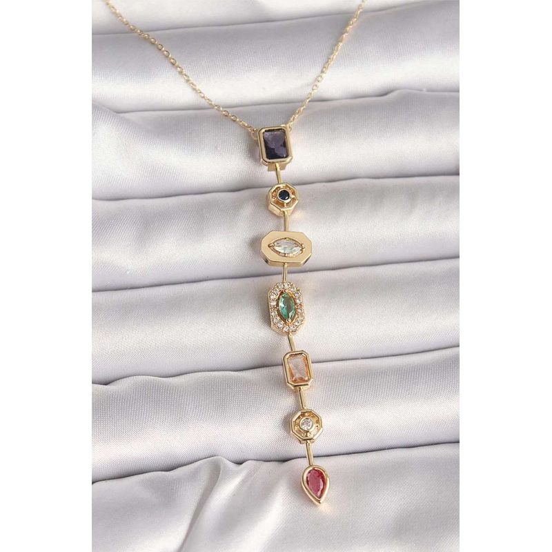 Fashion, accesorii si bijuterii - Femei - Bijuterii femei - Coliere femei - Colier Heliophilia, alamă, 45 cm, auriu, 511AUR1667 - Infinity.ro