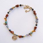 Fashion, accesorii si bijuterii - Femei - Bijuterii femei - Coliere femei - Colier Heliophilia, oțel inoxidabil, 36 cm, multicolor, 333ORN1124 - Infinity.ro