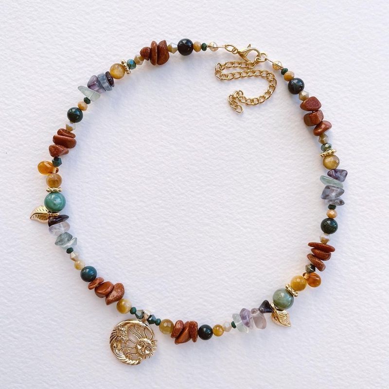Fashion, accesorii si bijuterii - Femei - Bijuterii femei - Coliere femei - Colier Heliophilia, oțel inoxidabil, 36 cm, multicolor, 333ORN1124 - Infinity.ro