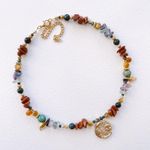 Fashion, accesorii si bijuterii - Femei - Bijuterii femei - Coliere femei - Colier Heliophilia, oțel inoxidabil, 36 cm, multicolor, 333ORN1124 - Infinity.ro