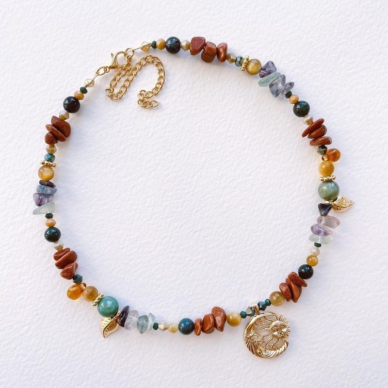 Fashion, accesorii si bijuterii - Femei - Bijuterii femei - Coliere femei - Colier Heliophilia, oțel inoxidabil, 36 cm, multicolor, 333ORN1124 - Infinity.ro