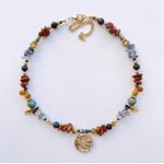 Fashion, accesorii si bijuterii - Femei - Bijuterii femei - Coliere femei - Colier Heliophilia, oțel inoxidabil, 36 cm, multicolor, 333ORN1124 - Infinity.ro