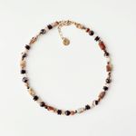 Fashion, accesorii si bijuterii - Femei - Bijuterii femei - Coliere femei - Colier oțel Heliophilia, oțel inoxidabil, 36 cm, multicolor, 333ORN1193 - Infinity.ro