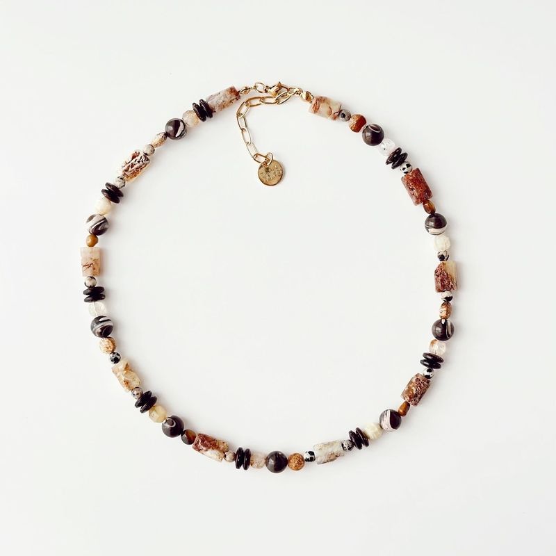 Fashion, accesorii si bijuterii - Femei - Bijuterii femei - Coliere femei - Colier oțel Heliophilia, oțel inoxidabil, 36 cm, multicolor, 333ORN1193 - Infinity.ro