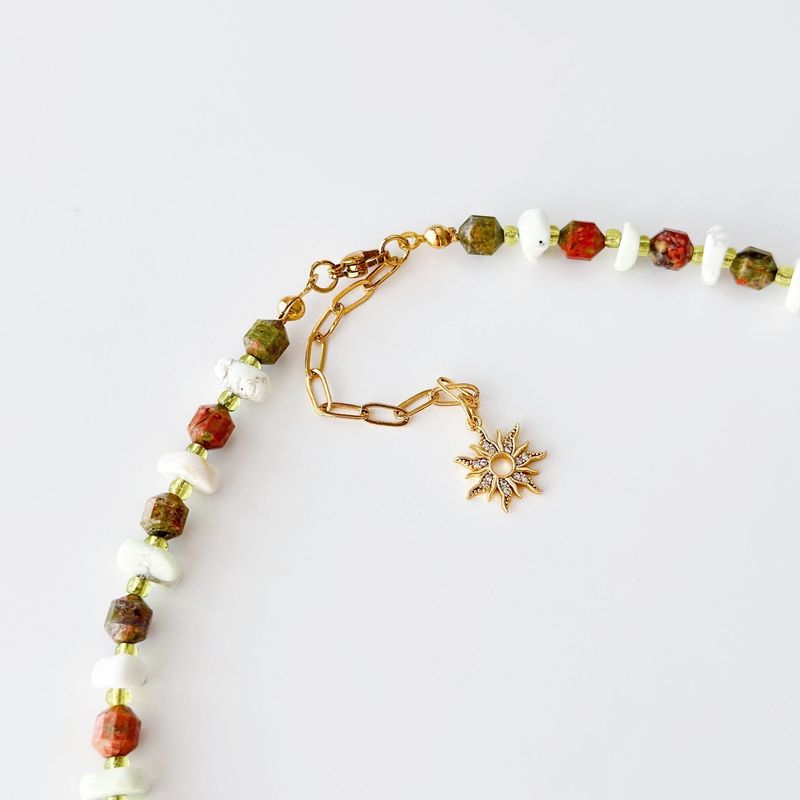 Fashion, accesorii si bijuterii - Femei - Bijuterii femei - Coliere femei - Colier oțel Heliophilia, oțel inoxidabil, 36 cm, multicolor, 333ORN1221 - Infinity.ro