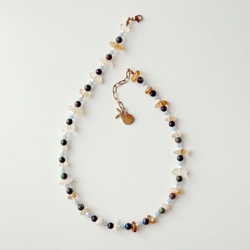 Fashion, accesorii si bijuterii - Femei - Bijuterii femei - Coliere femei - Colier oțel Heliophilia, oțel inoxidabil, 36 cm, multicolor, 333ORN1191 - Infinity.ro