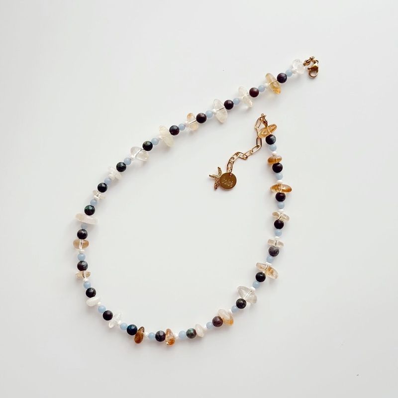 Fashion, accesorii si bijuterii - Femei - Bijuterii femei - Coliere femei - Colier oțel Heliophilia, oțel inoxidabil, 36 cm, multicolor, 333ORN1191 - Infinity.ro