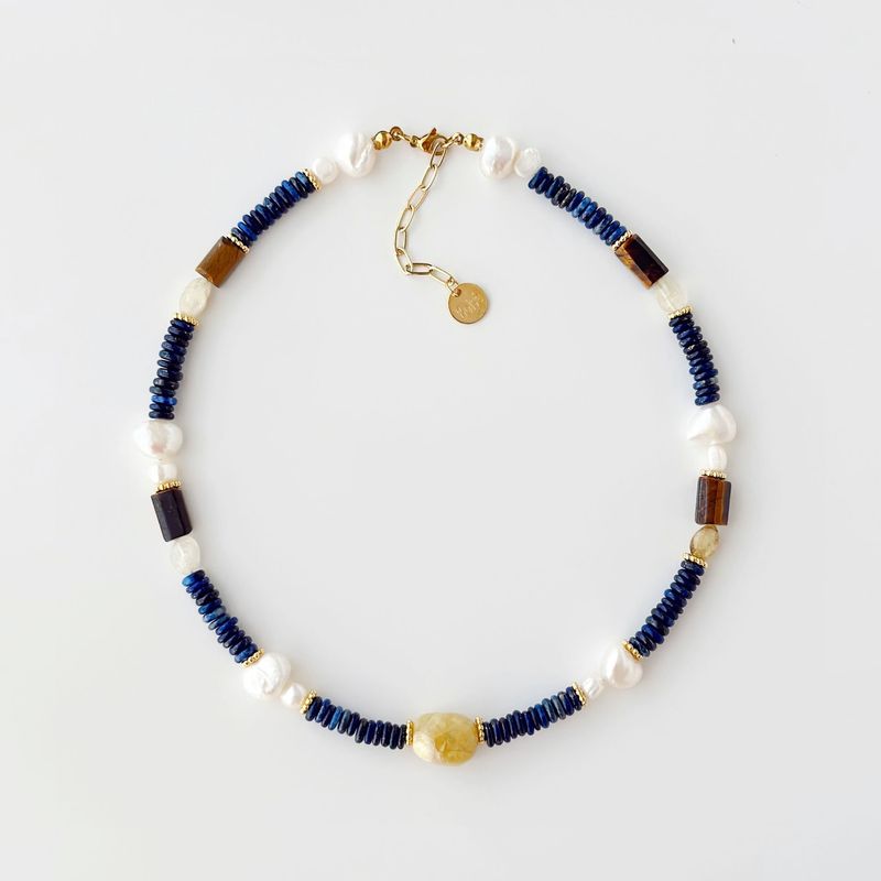 Fashion, accesorii si bijuterii - Femei - Bijuterii femei - Coliere femei - Colier oțel Heliophilia, oțel inoxidabil, 36 cm, multicolor, 333ORN1196 - Infinity.ro