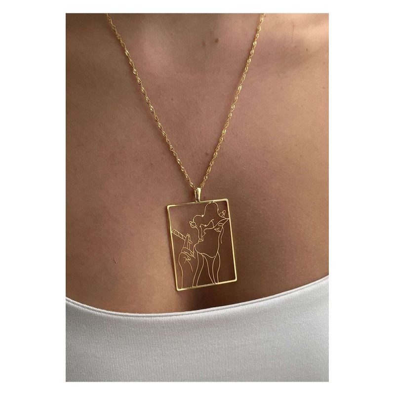 Fashion, accesorii si bijuterii - Femei - Bijuterii femei - Coliere femei - Colier Heliophilia, alamă, auriu, 600KNS1117 - Infinity.ro