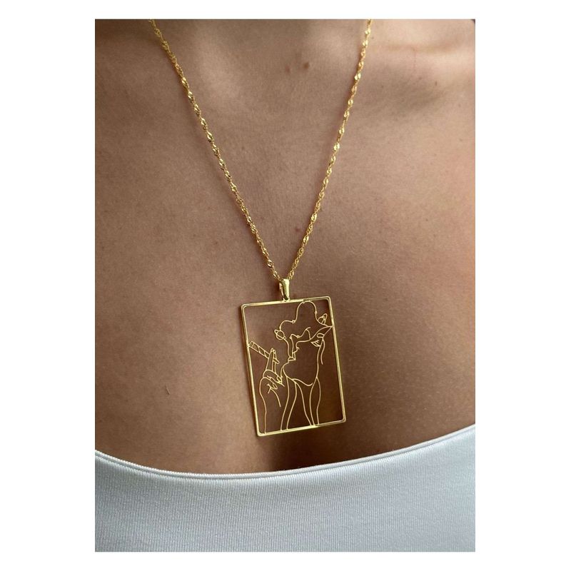 Fashion, accesorii si bijuterii - Femei - Bijuterii femei - Coliere femei - Colier Heliophilia, alamă, auriu, 600KNS1117 - Infinity.ro