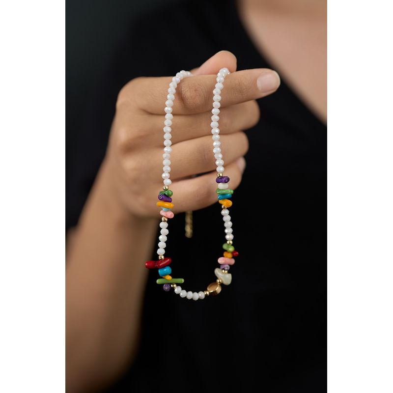 Fashion, accesorii si bijuterii - Femei - Bijuterii femei - Coliere femei - Colier metal Heliophilia, metal, multicolor, 410ELK1751 - Infinity.ro