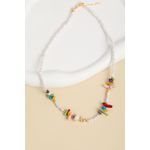 Fashion, accesorii si bijuterii - Femei - Bijuterii femei - Coliere femei - Colier metal Heliophilia, metal, multicolor, 410ELK1751 - Infinity.ro