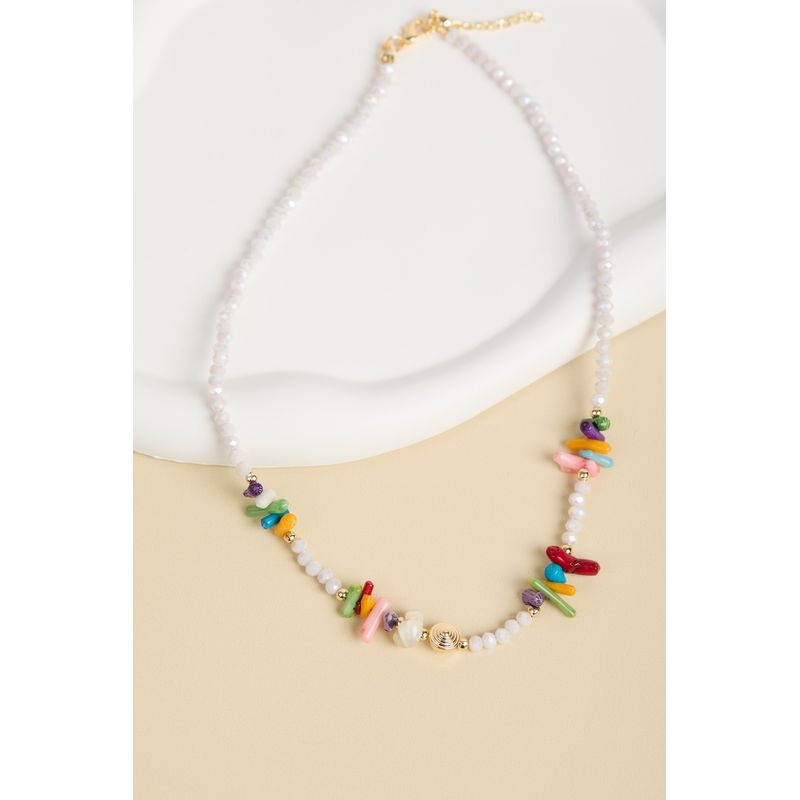 Fashion, accesorii si bijuterii - Femei - Bijuterii femei - Coliere femei - Colier metal Heliophilia, metal, multicolor, 410ELK1751 - Infinity.ro