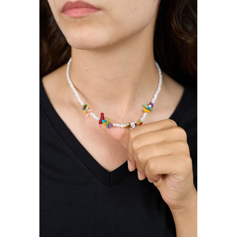 Fashion, accesorii si bijuterii - Femei - Bijuterii femei - Coliere femei - Colier metal Heliophilia, metal, multicolor, 410ELK1751 - Infinity.ro