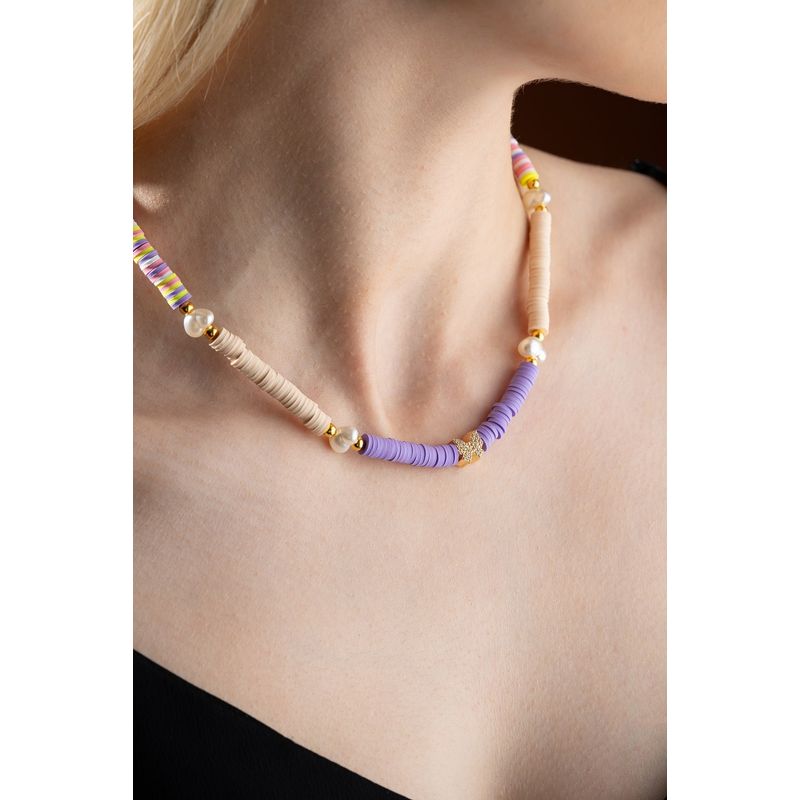 Fashion, accesorii si bijuterii - Femei - Bijuterii femei - Coliere femei - Colier Heliophilia, metal, multicolor, 906BRN1108 - Infinity.ro