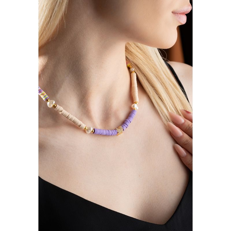 Fashion, accesorii si bijuterii - Femei - Bijuterii femei - Coliere femei - Colier Heliophilia, metal, multicolor, 906BRN1108 - Infinity.ro