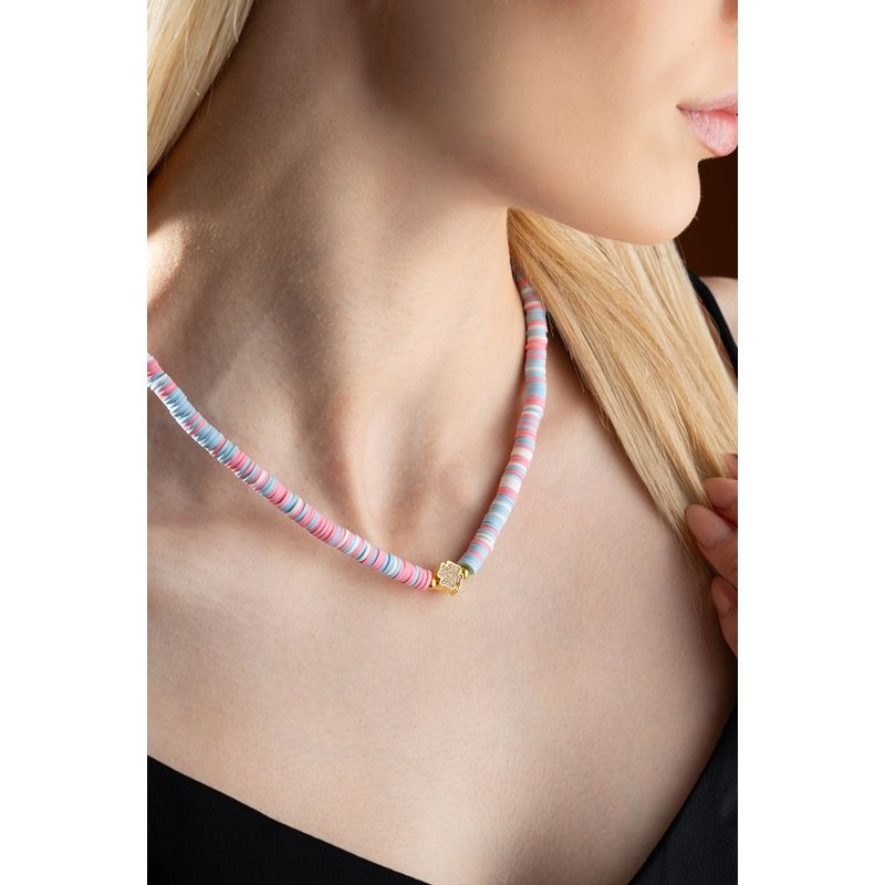 Fashion, accesorii si bijuterii - Femei - Bijuterii femei - Coliere femei - Colier Heliophilia, metal, multicolor, 906BRN1101 - Infinity.ro