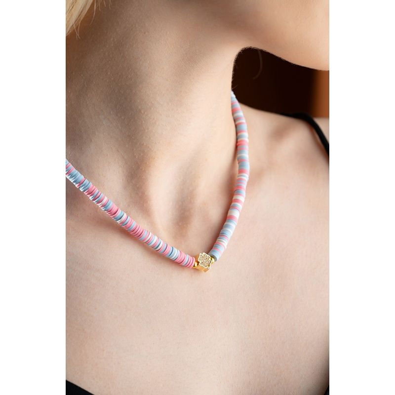 Fashion, accesorii si bijuterii - Femei - Bijuterii femei - Coliere femei - Colier Heliophilia, metal, multicolor, 906BRN1101 - Infinity.ro