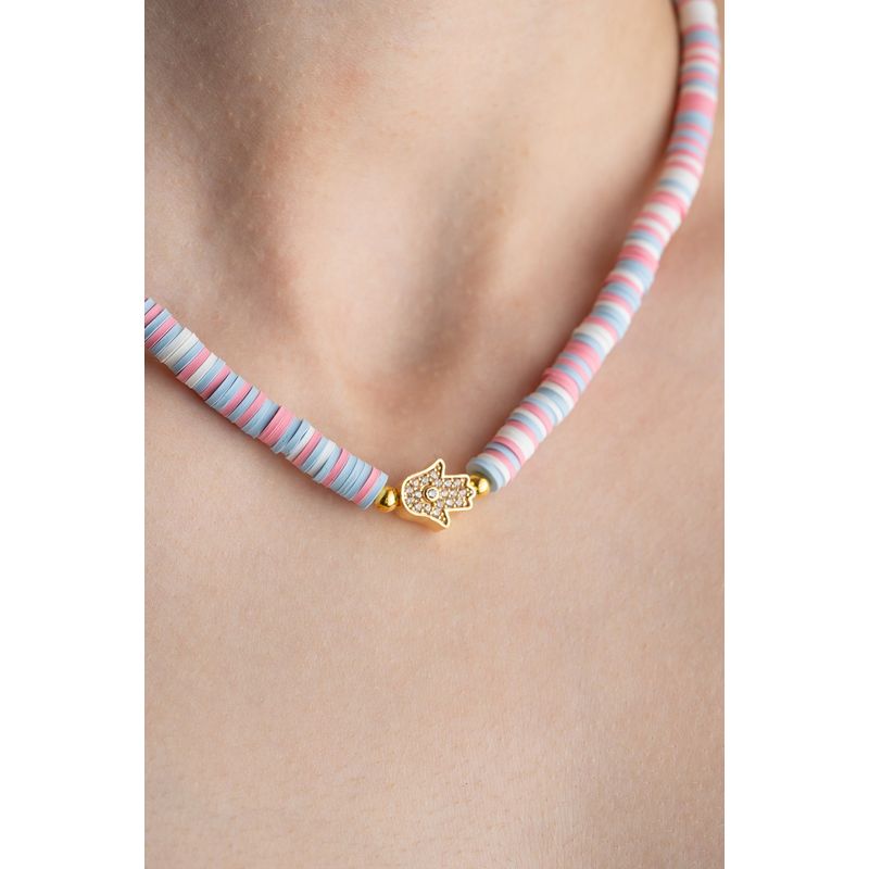 Fashion, accesorii si bijuterii - Femei - Bijuterii femei - Coliere femei - Colier Heliophilia, metal, multicolor, 906BRN1117 - Infinity.ro