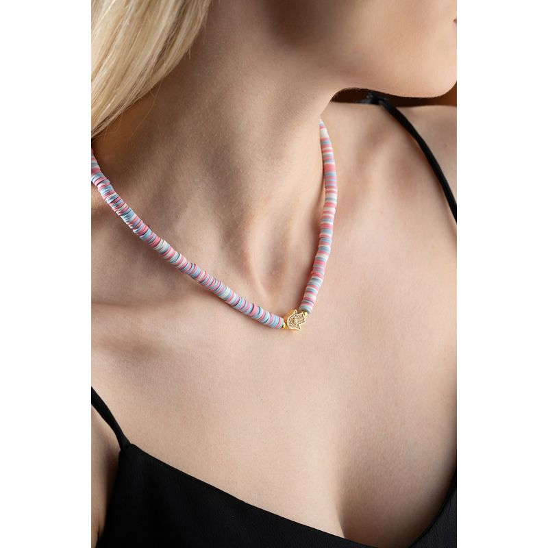 Fashion, accesorii si bijuterii - Femei - Bijuterii femei - Coliere femei - Colier Heliophilia, metal, multicolor, 906BRN1117 - Infinity.ro