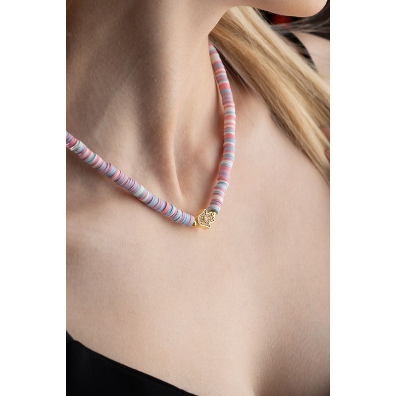 Fashion, accesorii si bijuterii - Femei - Bijuterii femei - Coliere femei - Colier Heliophilia, metal, multicolor, 906BRN1117 - Infinity.ro