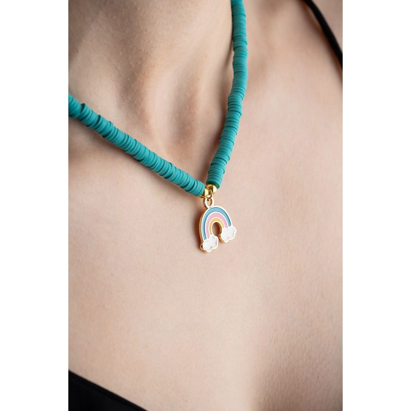 Fashion, accesorii si bijuterii - Femei - Bijuterii femei - Coliere femei - Colier Heliophilia, metal, multicolor, 906BRN1105 - Infinity.ro