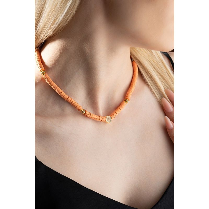 Fashion, accesorii si bijuterii - Femei - Bijuterii femei - Coliere femei - Colier Heliophilia, metal, multicolor, 906BRN1107 - Infinity.ro