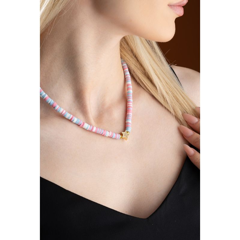 Fashion, accesorii si bijuterii - Femei - Bijuterii femei - Coliere femei - Colier Heliophilia, metal, multicolor, 906BRN1115 - Infinity.ro