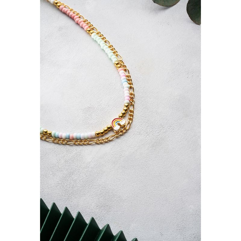 Fashion, accesorii si bijuterii - Femei - Bijuterii femei - Coliere femei - Colier Heliophilia, metal, multicolor, 906BRN1110 - Infinity.ro