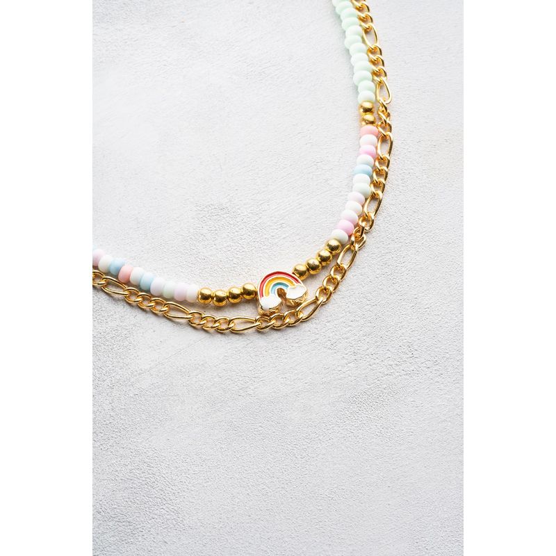 Fashion, accesorii si bijuterii - Femei - Bijuterii femei - Coliere femei - Colier Heliophilia, metal, multicolor, 906BRN1110 - Infinity.ro