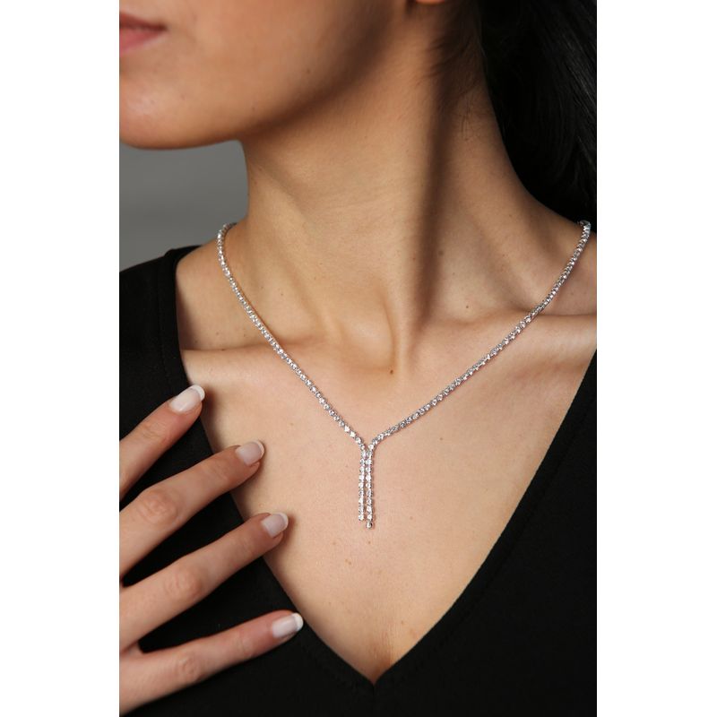 Fashion, accesorii si bijuterii - Femei - Bijuterii femei - Coliere femei - Set colier/cercei metal Heliophilia, metal, argintiu, 410ELK1719 - Infinity.ro