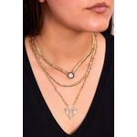 Fashion, accesorii si bijuterii - Femei - Bijuterii femei - Coliere femei - Colier metal Heliophilia, metal, auriu, 410ELK1769 - Infinity.ro