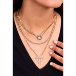 Fashion, accesorii si bijuterii - Femei - Bijuterii femei - Coliere femei - Colier metal Heliophilia, metal, auriu, 410ELK1769 - Infinity.ro