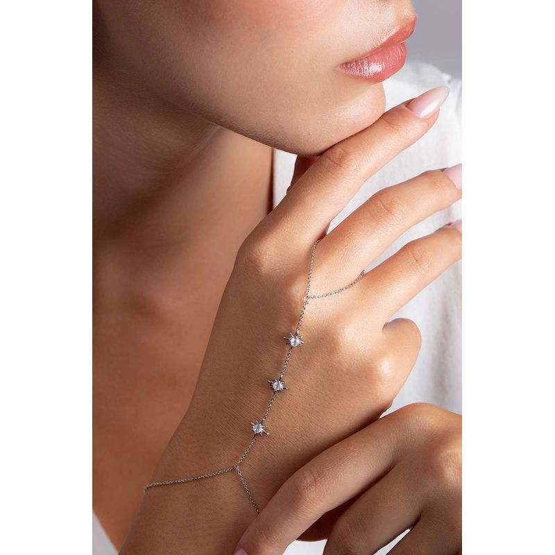 Fashion, accesorii si bijuterii - Femei - Bijuterii femei - Coliere femei - Lanț metal Heliophilia, metal, argintiu, 948ELK1226 - Infinity.ro