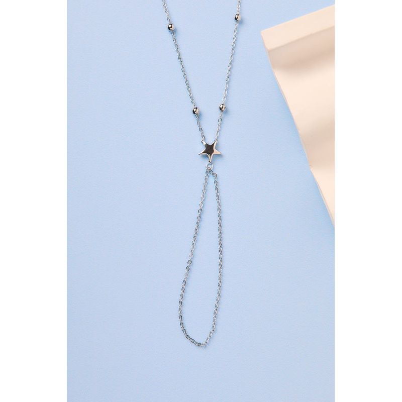 Fashion, accesorii si bijuterii - Femei - Bijuterii femei - Coliere femei - Lanț metal Heliophilia, metal, argintiu, 410ELK1796 - Infinity.ro