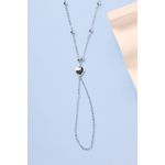 Fashion, accesorii si bijuterii - Femei - Bijuterii femei - Coliere femei - Lanț metal Heliophilia, metal, argintiu, 410ELK1790 - Infinity.ro