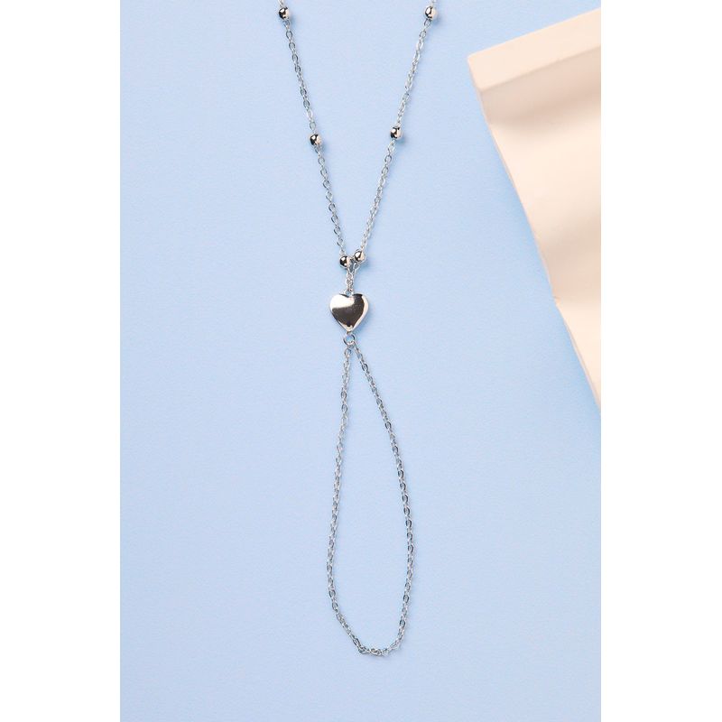 Fashion, accesorii si bijuterii - Femei - Bijuterii femei - Coliere femei - Lanț metal Heliophilia, metal, argintiu, 410ELK1790 - Infinity.ro