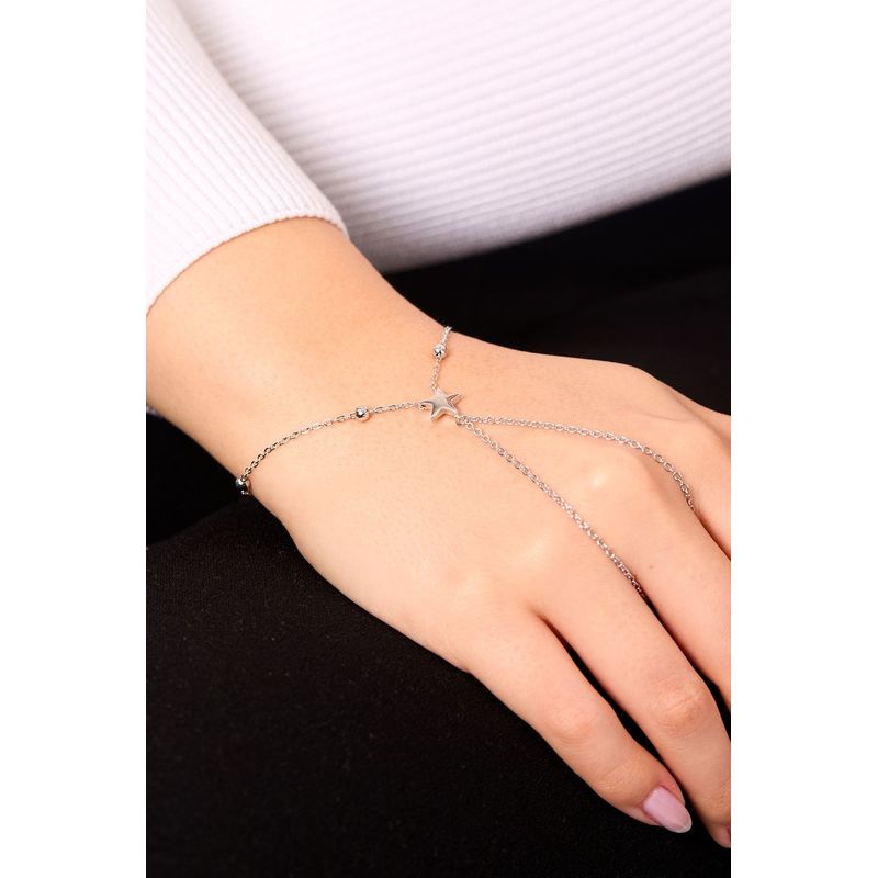Fashion, accesorii si bijuterii - Femei - Bijuterii femei - Coliere femei - Lanț metal Heliophilia, metal, argintiu, 410ELK1796 - Infinity.ro