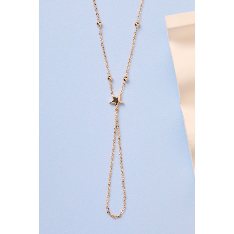 Fashion, accesorii si bijuterii - Femei - Bijuterii femei - Coliere femei - Lanț metal Heliophilia, metal, auriu, 410ELK1795 - Infinity.ro