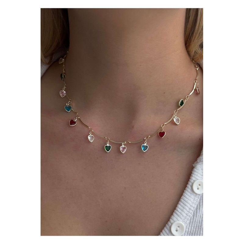 Fashion, accesorii si bijuterii - Femei - Bijuterii femei - Coliere femei - Colier Heliophilia, alamă, auriu, 600KNS2136 - Infinity.ro