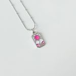 Fashion, accesorii si bijuterii - Femei - Bijuterii femei - Coliere femei - Colier oțel Heliophilia, oțel inoxidabil, 45 cm, argintiu/roz, 426OPL1350 - Infinity.ro