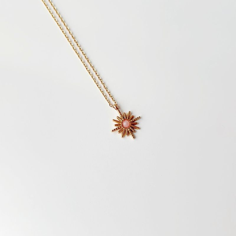 Fashion, accesorii si bijuterii - Femei - Bijuterii femei - Coliere femei - Colier oțel Heliophilia, oțel inoxidabil, 45 cm, auriu/roz, 426OPL1324 - Infinity.ro